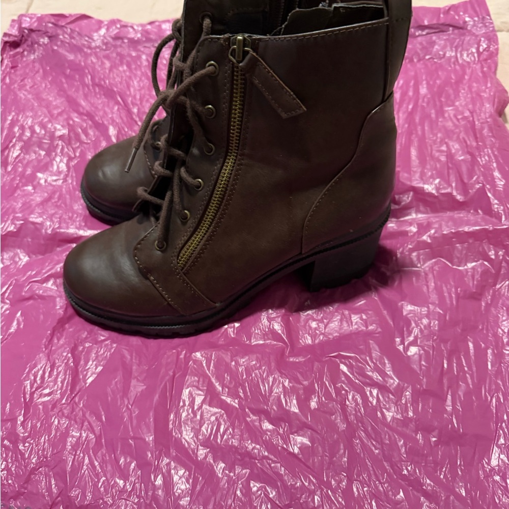 Forever 21 Dark Brown Heeled Boots